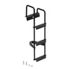 125*36mm Metal Black Ladder Stairs for 1/14 Tamiya Tractor Truck RC Car Parts - 1Pc Black