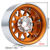 Metal Wheel Hub 1.9 Beadlock Wheel Rim for 1:10 RC Crawler Axial SCX10 SCX10 II 90046 AXI03007 Traxxas TRX-4 - 4Pc Set