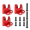 Aluminum Alloy Upper Center Link Mounts AXI231009 for 1/10 RC Crawler Car Axial SCX10 III AXI03007 Upgrade Parts - 3Pc Set Red