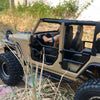 RC Car Plastic Tube Doors & Rearview Mirror For 1:10 RC Crawler Car Axial SCX10 90046 Jeep Wrangler Hard Body Shell - 1 Set Black