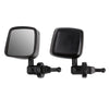 RC Car Plastic Tube Doors & Rearview Mirror For 1:10 RC Crawler Car Axial SCX10 90046 Jeep Wrangler Hard Body Shell - 1 Set Black