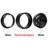 Metal 1.9" Beadlock 12-Holes Wheel Rim Hub for 1/10 RC Crawler Car Axial SCX10 90046 D90 Traxxas TRX-4 - 4Pc White