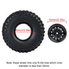 Metal 1.9" Beadlock 12-Holes Wheel Rim Hub for 1/10 RC Crawler Car Axial SCX10 90046 D90 Traxxas TRX-4 - 4Pc White