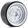 Metal 1.9" Beadlock 12-Holes Wheel Rim Hub for 1/10 RC Crawler Car Axial SCX10 90046 D90 Traxxas TRX-4 - 4Pc Silver