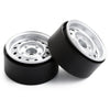 Metal 1.9" Beadlock 12-Holes Wheel Rim Hub for 1/10 RC Crawler Car Axial SCX10 90046 D90 Traxxas TRX-4 - 4Pc Silver