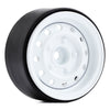 Metal 1.9" Beadlock 12-Holes Wheel Rim Hub for 1/10 RC Crawler Car Axial SCX10 90046 D90 Traxxas TRX-4 - 4Pc White