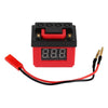 Low Voltage Alarm Lipo Battery Simulation Decoration for 1/10 RC Crawler Car Axial SCX10 III 90046 Traxxas TRX4 TRX6 - 1Pc Black+Red