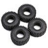 130*46mm 2.2 Rubber Terrain Wheel Tires for 1/10 RC Rock Crawler Axial SCX10 RR10 Wraith - 4Pc Set