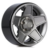 Metal 1.9" Beadlock 5-Spokes Wheel Rim Hub for 1/10 RC Crawler Traxxas TRX4 Axial SCX10 90046 Defender D90 D110 - 4Pc Set Grey