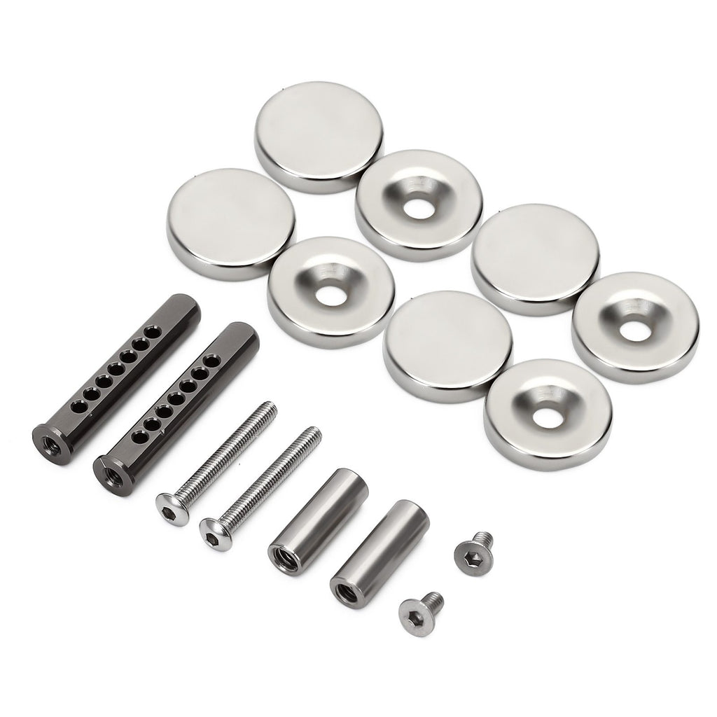 Metal Body Shell Post Mount with Magnet for 1/10 RC Crawler Car Axial SCX10 90046 Upgrade Parts - 1 Set