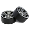 Metal 1.9" Beadlock Wheel Rims Hub for 1/10 RC Crawler Car Jeep Wrangler Axial SCX10 90046 Traxxas TRX4 - 4Pc Grey