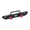 58*15mm Metal Front Bumper with Hook for 1/24 RC Crawler Car Axial SCX24 90081 Upgrade Parts -1 Set Black