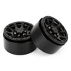 Heavy 2.2" Beadlock Metal Wheel Rim 249g/pc for 1/10 RC Crawler Car Axial SCX10 90046 Wraith RR10 Traxxas TRX-6 - 4Pc Black