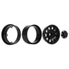 Heavy 2.2" Beadlock Metal Wheel Rim 249g/pc for 1/10 RC Crawler Car Axial SCX10 90046 Wraith RR10 Traxxas TRX-6 - 4Pc Black