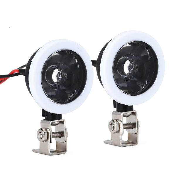LED Lights Headlights Spotlight for 1/10 RC Car Crawler Traxxas TRX4 TRX6 Axial SCX10 90046 Redcat Gen8 - 1 Pr Set