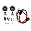 LED Lights Headlights Spotlight for 1/10 RC Car Crawler Traxxas TRX4 TRX6 Axial SCX10 90046 Redcat Gen8 - 1 Pr Set