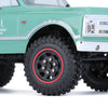 49*18mm Beadlock Micro Crawler Wheel Rims Tires Set for 1/24 RC Crawler Car Axial SCX24 90081 - 4Pc Red
