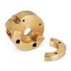 Heavy Brass Outer Portal Drive Housing 127g for RC Crawler Car Traxxas TRX4 TRX6 8251 Upgrade Parts -  1 Set