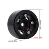 1.0" Beadlock CNC Micro Crawler Alloy Wheel Rim Hub for 1/24 RC Crawler Car Axial SCX24 90081 AXI00001 - 4Pc Red