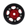 1.0" Beadlock CNC Micro Crawler Alloy Wheel Rim Hub for 1/24 RC Crawler Car Axial SCX24 90081 AXI00001 - 4Pc Red