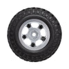 1.0" 49*18mm Beadlock Micro Crawler Alloy Wheel Rims Tires Set for 1/24 RC Crawler Car Axial SCX24 90081 AXI00001 - 4Pc Silver