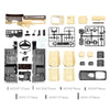 Full Interior Body Shell Cab Seat Kit for 1/10 RC Crawler Car Traxxas TRX4 1979 Blazer - White