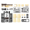 Full Interior Body Shell Cab Seat Kit for 1/10 RC Crawler Car Traxxas TRX4 1979 Blazer - White