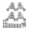 Aluminum Alloy Front & Rear Shock Towers Mount For 1/10 RC Crawler Traxxas TRX4 TRX-4 8216 Upgrade Part - Gray