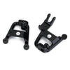 Heavy Duty Metal Front & Rear Shock Towers Mount For 1/10 RC Crawler Car Axial SCX10 II 90046 Upgrade Parts - 4Pc Set Black