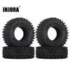 52*18mm 1.0" Soft Rubber All Terrain Wheel Tires for 1/24 RC Crawler Car Axial SCX24 90081 AXI00002 Deadbolt - 4Pc Set