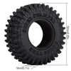 52*18mm 1.0" Soft Rubber All Terrain Wheel Tires for 1/24 RC Crawler Car Axial SCX24 90081 AXI00002 Deadbolt - 4Pc Set