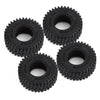 52*18mm 1.0" Soft Rubber All Terrain Wheel Tires for 1/24 RC Crawler Car Axial SCX24 90081 AXI00002 Deadbolt - 4Pc Set