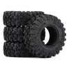 4PCS 1.0" All Terrain Soft Rubber Wheel Tires 52*17mm for 1/24 RC Crawler Car Axial SCX24 90081 AXI00001 Deadbolt - 4Pc Set
