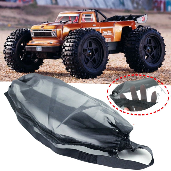 Zipper-Type Chassis Dirt Dust Resist Guard Cover for 1/10 Arrma Outcast BLX Chassis Guard Dust Dirt Cover Rc Car Parts - 1 Set Black