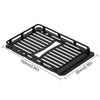 Metal Roof Rack Luggage Carrier for 1/24 RC Crawler Car Axial SCX24 AXI00002T1 AXI00002T2 2019 Jeep Wrangler JLU CRC - 1 Set Black