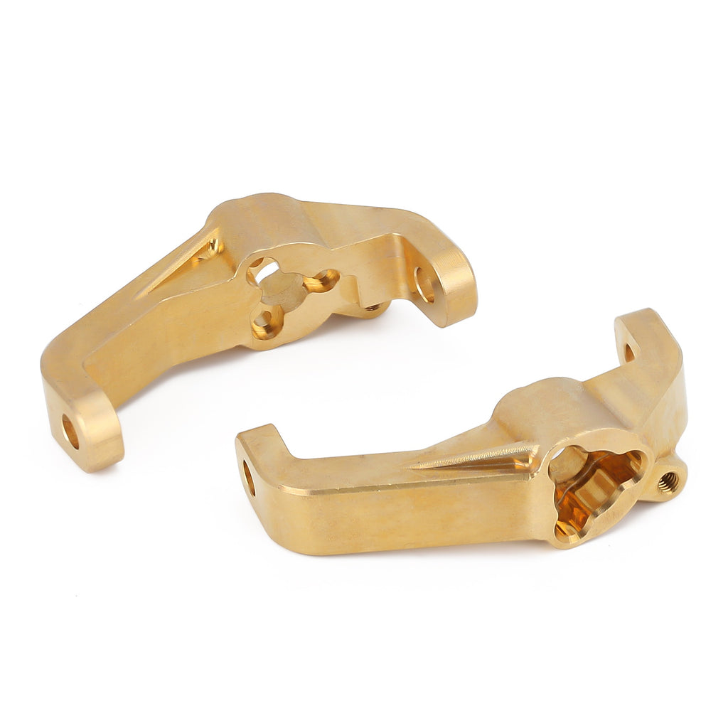 Heavy Brass Counterweight Front Caster Blocks for 1/10 RC Crawler Car Redcat Gen8 Upgrade Parts - 2Pc Set