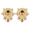 Heavy Brass Counterweight Outer Portal Housing A for 1/10 RC Crawler Car Redcat Gen8 Upgrade Parts - 2Pc Set