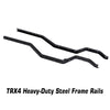 Heavy Duty Metal Steel Left Right Chassis Rails for 1/10 RC Crawler TRAXXAS TRX4 TRX-4 8220 Upgrade Parts - 2Pc Set Black