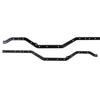 Heavy Duty Metal Steel Left Right Chassis Rails for 1/10 RC Crawler TRAXXAS TRX4 TRX-4 8220 Upgrade Parts - 2Pc Set Black