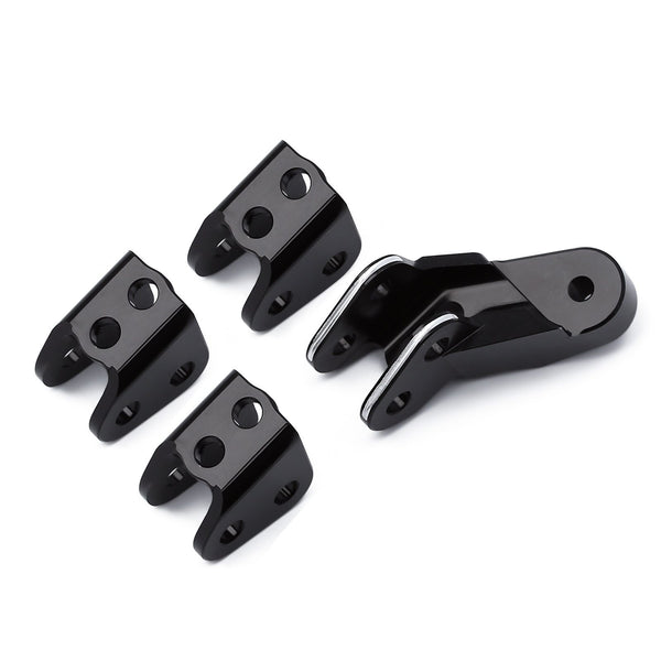 Aluminum Axle Mount Set Suspension Links Stand for 1/10 RC Crawler Car Redcat Gen8 Upgrade Parts -4Pc Set Black