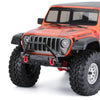 Metal Front Bumper with Lights for 1/10 RC Crawler Traxxas TRX4 Axial SCX10 90046 & SCX10 III AXI03007 AXI03003 (Style B) - 1 Set Black