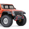 Metal Front Bumper with Lights for 1/10 RC Crawler Traxxas TRX4 Axial SCX10 90046 & SCX10 III AXI03007 AXI03003 (Style B) - 1 Set Black