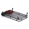 235*155mm Metal Roof Rack Luggage Carrier with LED Lights for 1/10 RC Crawler Car Axial SCX10 90046 Traxxas TRX4 (Style A) - 1 Set