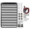 235*155mm Metal Roof Rack Luggage Carrier with LED Lights for 1/10 RC Crawler Car Axial SCX10 90046 Traxxas TRX4 (Style B) - 1 Set