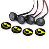 Smile Face Round Lights 2/4LED Spotlight For 1/10 RC Crawler Traxxas TRX4 TRX6 Axial SCX10 90046 Tamiya MST RC Car Parts - 4Pc Set