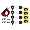 Smile Face Round Lights 2/4LED Spotlight For 1/10 RC Crawler Traxxas TRX4 TRX6 Axial SCX10 90046 Tamiya MST RC Car Parts - 4Pc Set