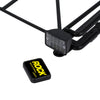 Metal Roof Rack Luggage Carrier with Smile Face LED Lights for 1/10 RC Crawler Car Axial SCX10 II 90046 Traxxas TRX4 Bronco - 1 Set Black