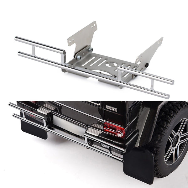 Metal Rear Bumper for 1/10 RC Car TRAXXAS TRX4 G500 TRX6 G63 Upgrade Parts - 1 Set Silver