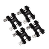 Metal ROCK Bumper D-ring Tow Hook for 1/10 RC Crawler Car Traxxas TRX-4 Axial SCX10 90046 Redcat GEN8 - 4Pc Black