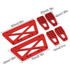 Aluminum Chassis Frame Lift Mount Kit for 1/10 RC Crawler Car Axial SCX10 DIY Upgrade Parts - 1 Set Red